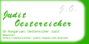 judit oestereicher business card